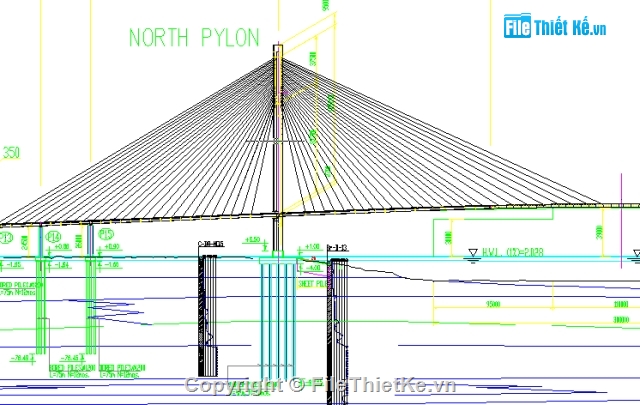 cầu,cầu Cần Thơ,cad cầu,Bản vẽ cad mố cầu